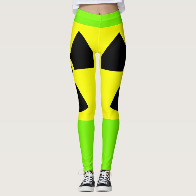 Radioaktive grüne Leggings (Vorderseite)
