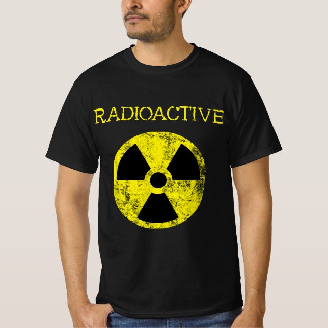Radioaktive Nukleare Strahlung Fallout Symbol Haza T-Shirt (Vorderseite)