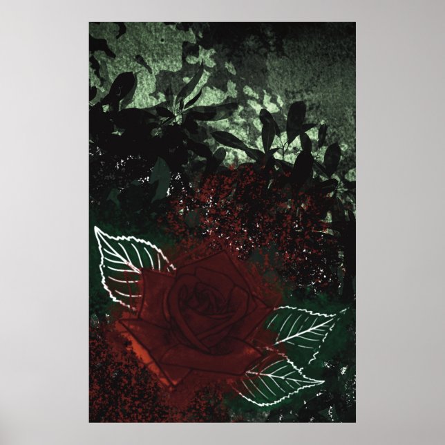 Radioaktive Rose Poster (Vorne)