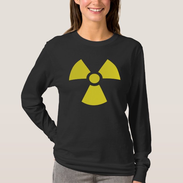 Radioaktive Symbol-Dunkelheits-T - Shirts (Vorderseite)