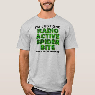 Radioaktiver Spinnenbiss Lustiges T-Shirt Shirts