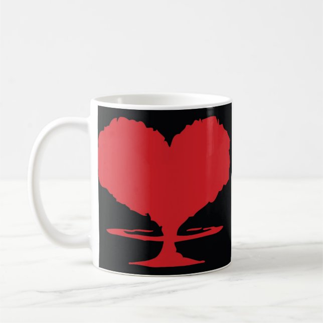 Radioaktives Herz Tasse (Links)
