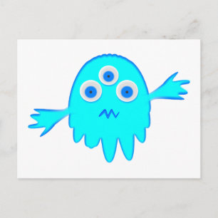 Radioaktives kleines Monster Postkarte