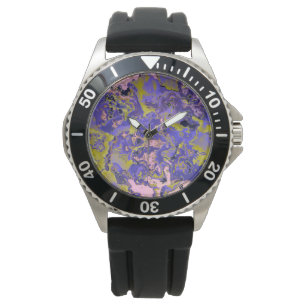 Radioaktives Marmor Armbanduhr