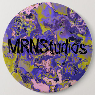 Radioaktives Marmor Button