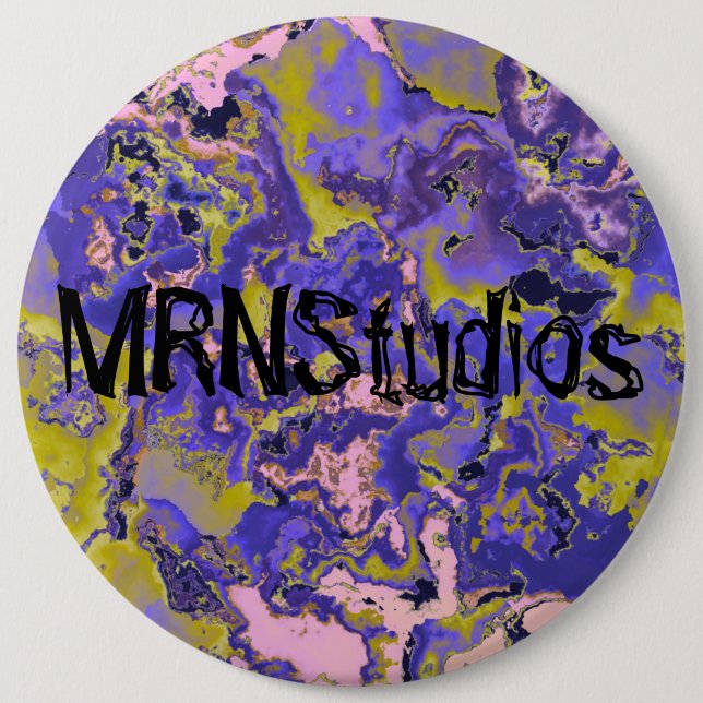 Radioaktives Marmor Button (Vorderseite)