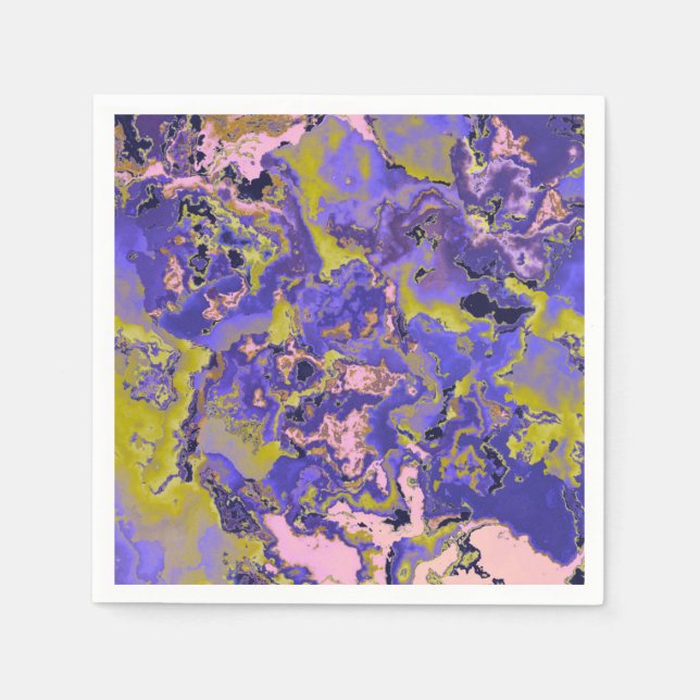 Radioaktives Marmor Serviette (Vorderseite)