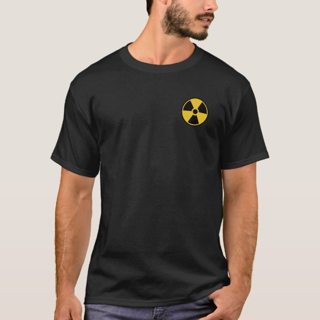 RADIOAKTIVES NUKLEAR WARNSYMBOLFUNKTIONSSIGN T-Shirt (Vorderseite)