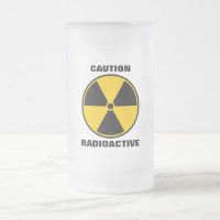 Radioaktives nukleares Reaktor-Gelb und Schwarzes