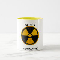 Radioaktives nukleares Reaktor-Gelb und Schwarzes