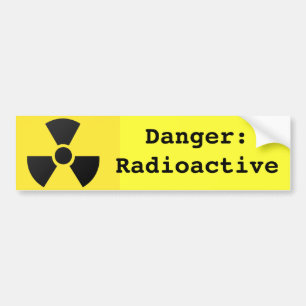 Radioaktives Signal Autoaufkleber