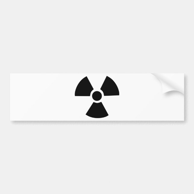 Radioaktives Symbol Autoaufkleber (Vorne)