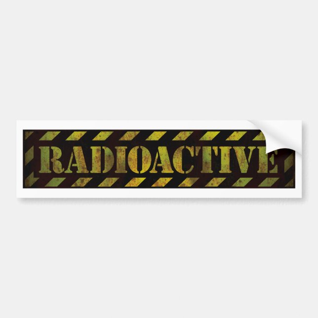 Radioaktives Warnzeichen| Coole Grunge Autoaufkleber (Vorne)