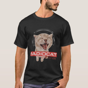Radiocat The Bends Lustige Musik Katzen Meme Katze T-Shirt
