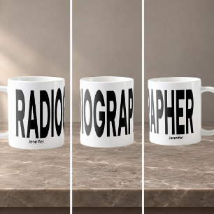 Radiograph PERSONALISIERTER Umlauftext Kaffeetasse