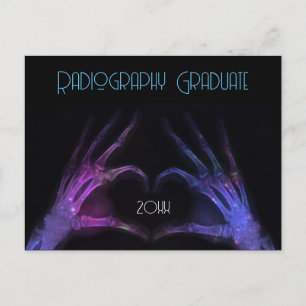 "Radiography Graduate" Xray Heart Einladungspostkarte