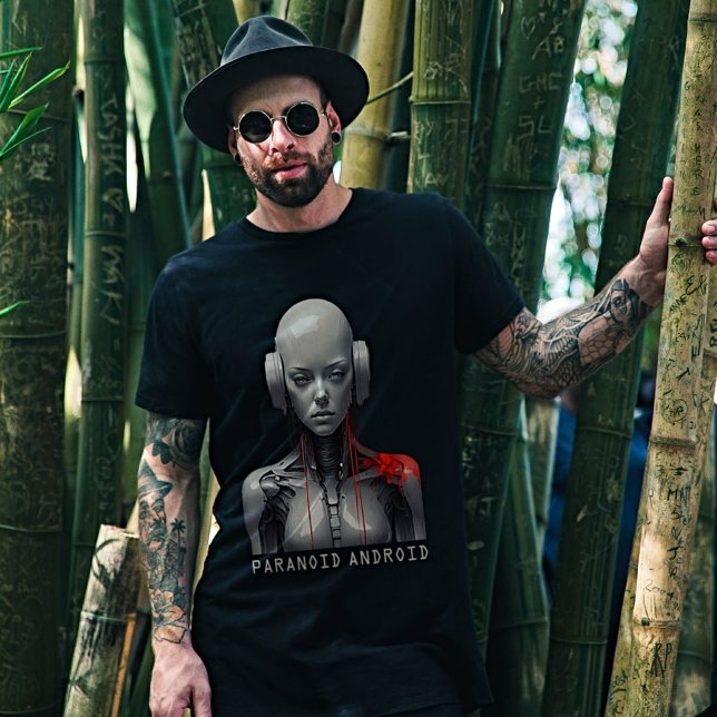 Radiohead's Paranoid Android - Futuristische Kunst T-Shirt (Von Creator hochgeladen)