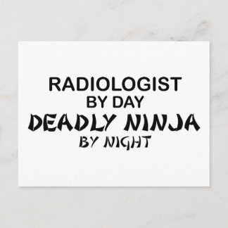 Radiologe Deadly Ninja by Night Postkarte