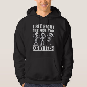 Radiologe, die ich direkt durch Sie sehe Radiologi Hoodie