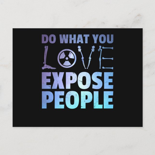 Radiologe Joke Funny Radiology Spaß Krass Tech Postkarte (Vorderseite)