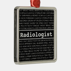 Radiologe Medizinische Terminologie Weihnachten Ornament Aus Metall