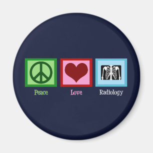 Radiologe Peace Liebe Radiology Chest X-Ray Tech Magnet