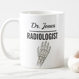 RADIOLOGE Personalisierter Name Arzt Geschenk Kaffeetasse