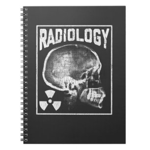 Radiologe Skull Xray Technologe Notizblock
