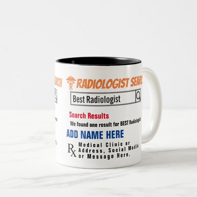 Radiologe suchen Geschenkidee Tasse (VorderseiteRechts)