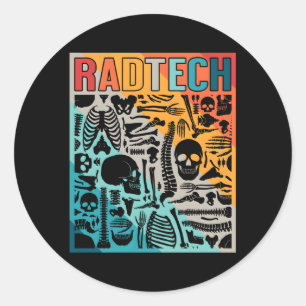 Radiologe X-Ray MRI Cat Scan Runder Aufkleber