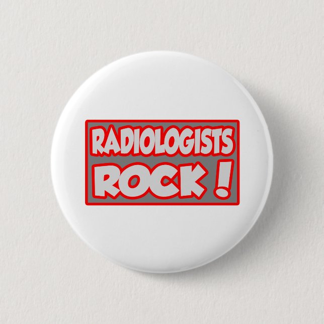 Radiologen Rock! Button (Vorderseite)
