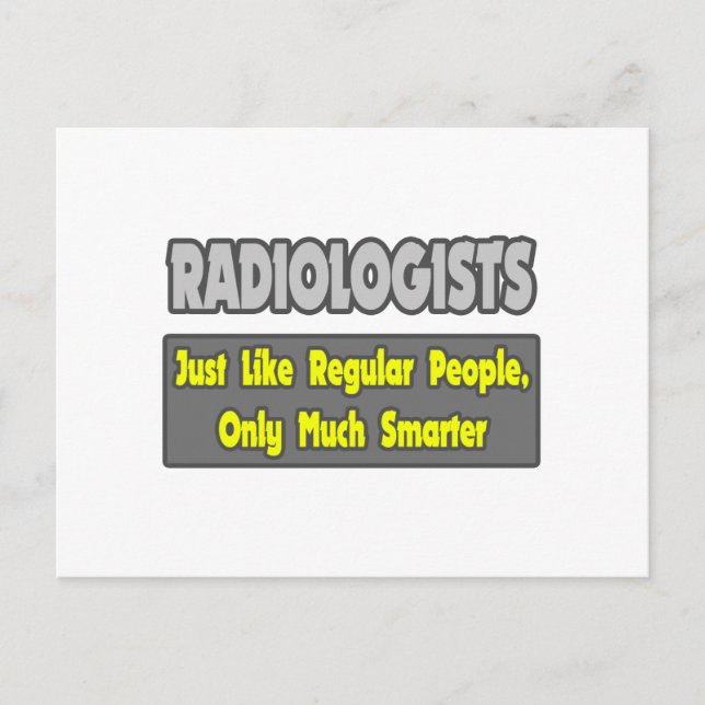 Radiologen ... schlauer postkarte (Vorderseite)