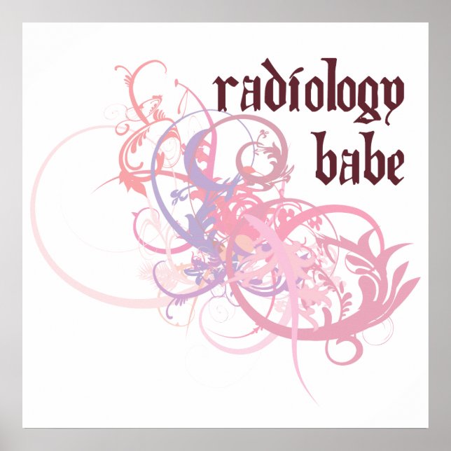 Radiologie Babe Poster (Vorne)