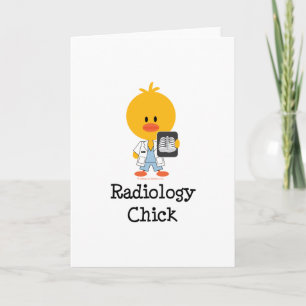 Radiologie Chick Grußkarte Karte