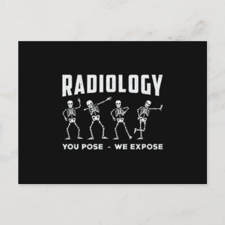 Radiologie, die Sie Pose, wir setzen Technologen X Postkarte