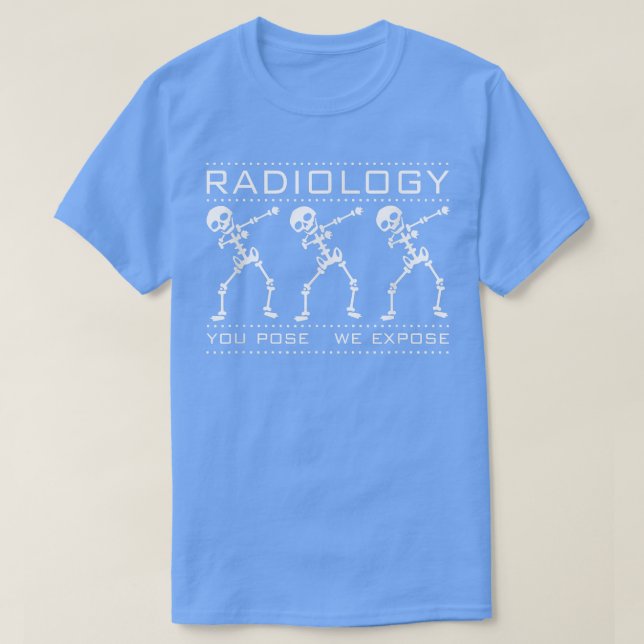 Radiologie drei tanzende Skelettradiologe T-Shirt (Design vorne)