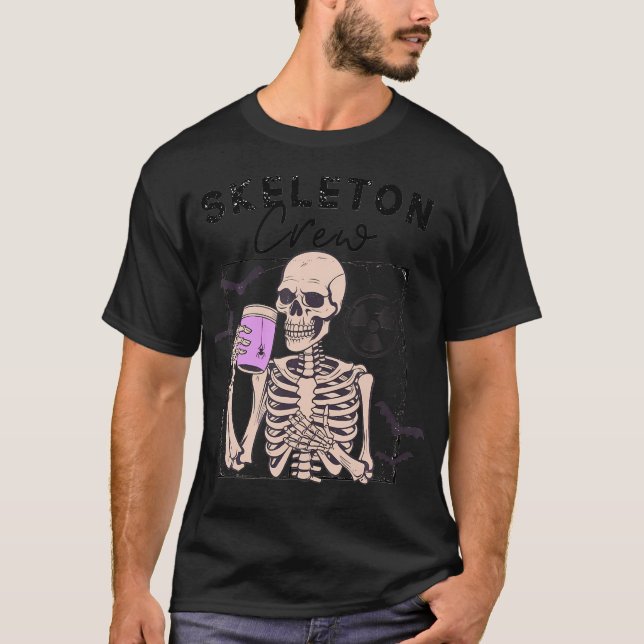 Radiologie Halloween Xray Tech Skeleton Crew T-Shirt (Vorderseite)