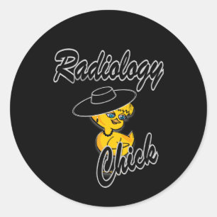 Radiologie-Kick #4 Runder Aufkleber