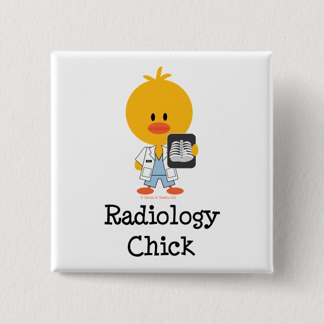 Radiologie-Küken-Knopf Button (Vorderseite)