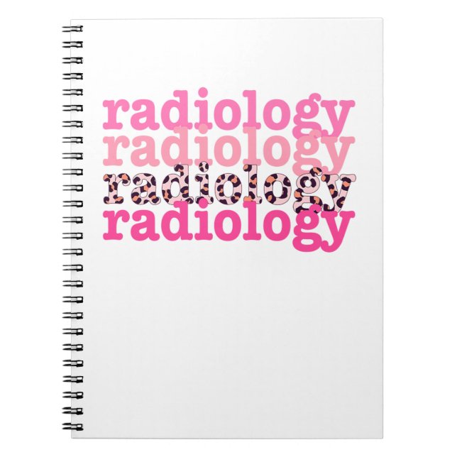 Radiologie Leopard Notizblock (Vorderseite)