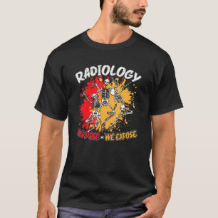 Radiologie Sie Pose, wir entdecken tanzendes Skele T-Shirt