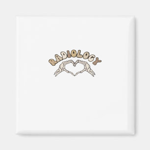 Radiologie Skeleton Heart Hands Classic Magnet