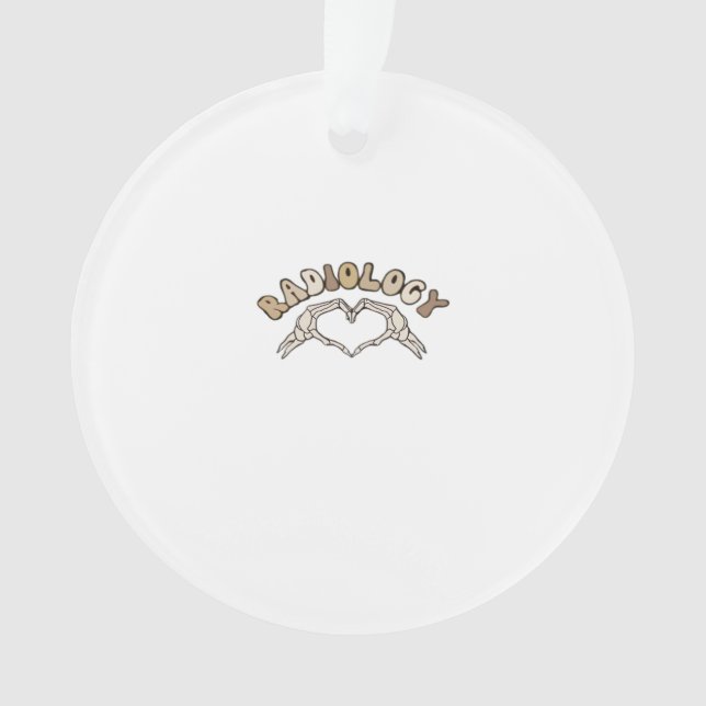 Radiologie Skeleton Heart Hands Classic Ornament (Vorderseite)