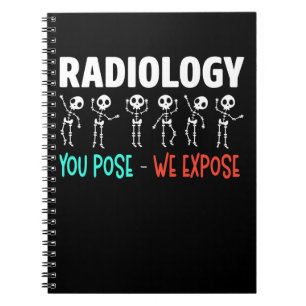 Radiologie Spaß Xray Skeletons Radiologe Notizblock