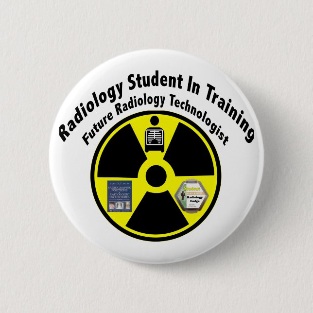 Radiologie-Student im Training Button (Vorderseite)
