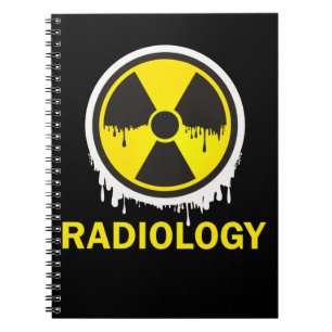 Radiologie-Symbol Xray-Radiologe warnen Notizblock
