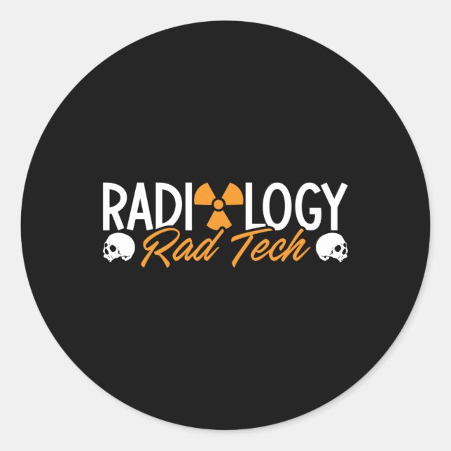 Radiologie Tech Krass Medicine Technologist Xray Runder Aufkleber (Vorderseite)