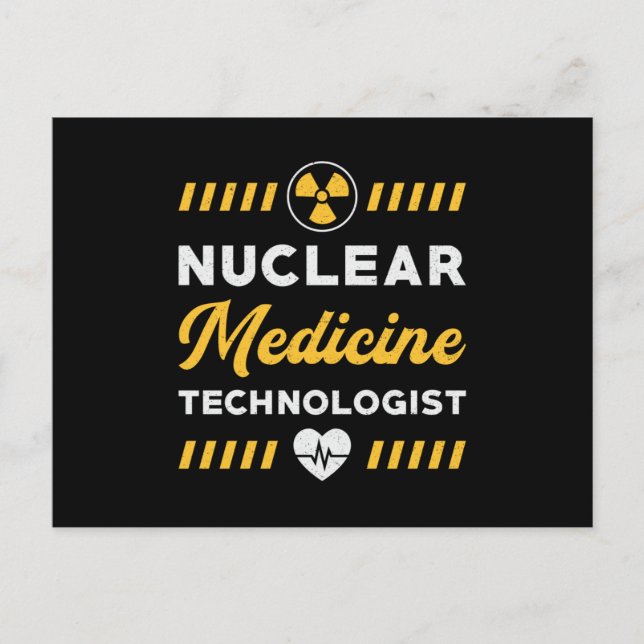 Radiologie Tech Nuklear Medicine Technologist Xray Postkarte (Vorderseite)