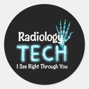 Radiologie Tech Spaß X Ray Runder Aufkleber