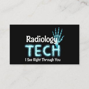 Radiologie Tech Spaß X Ray Visitenkarte